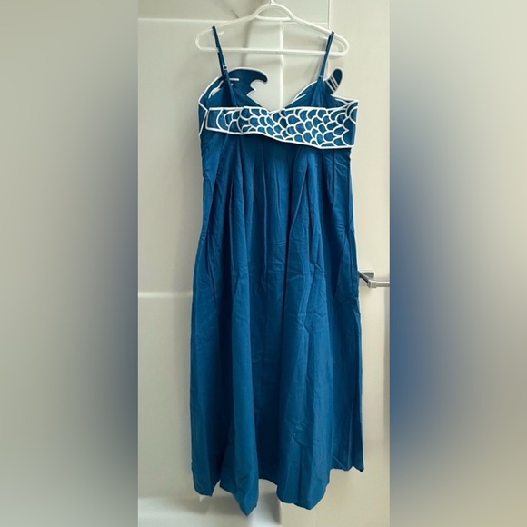 Commense Blue Fish Embroidered Maxi Dress - Picture 4 of 8
